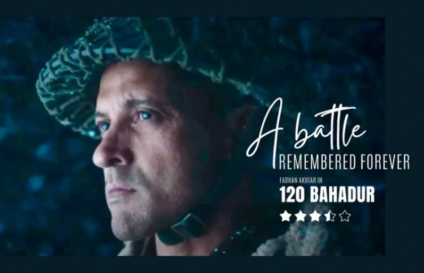 Image of scene from the film 120 Bahadur