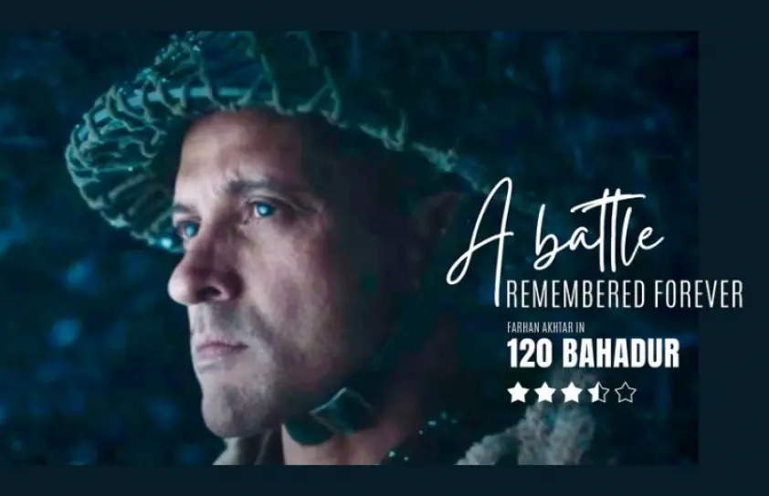 Image of scene from the film 120 Bahadur