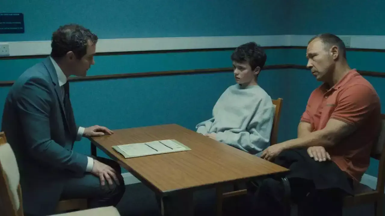 Image of scene from the film Adolescence
