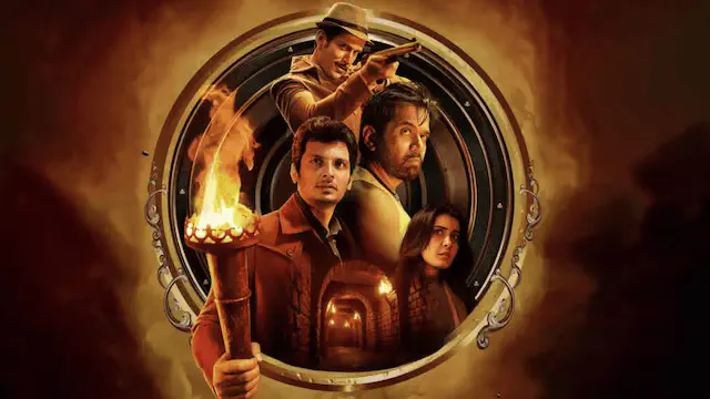 Image of scene from the film Aghathiyaa