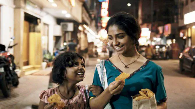 Image of scene from the film Anuja