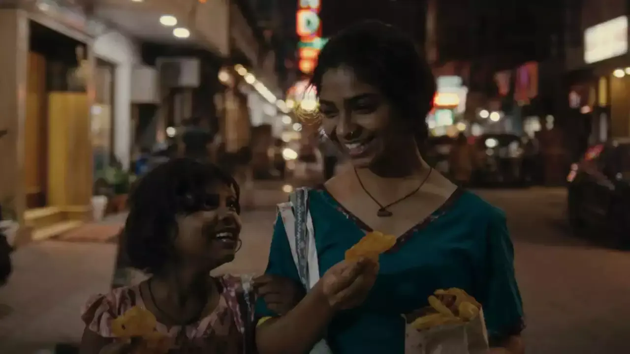 Image of scene from the film Anuja