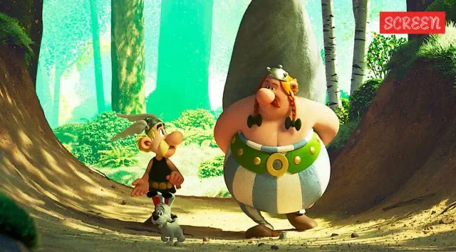 Image of scene from the film Asterix & Obelix: The Big Fight