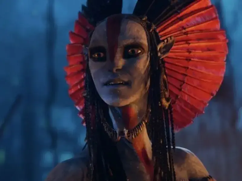 Image of scene from the film Avatar: Fire and Ash