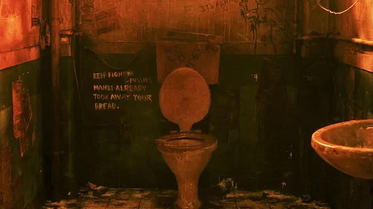 Image of scene from the film Bhed Bakri Bhoot