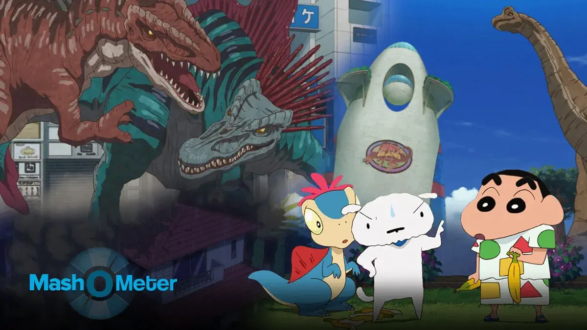 Image of scene from the film Crayon Sin Chan the Movie: Our Dinosaur Diary