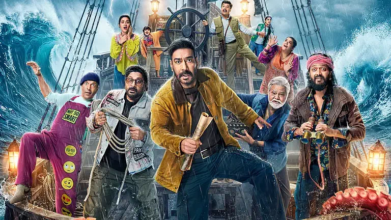 Image of scene from the film Dhamaal 4