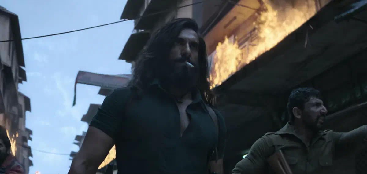 Image of scene from the film Dhurandhar: The Revenge