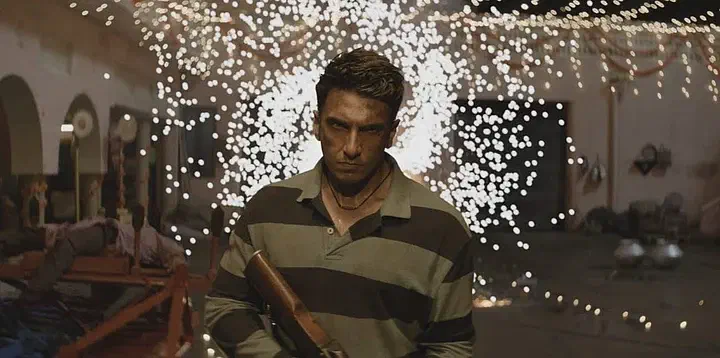 Image of scene from the film Dhurandhar: The Revenge