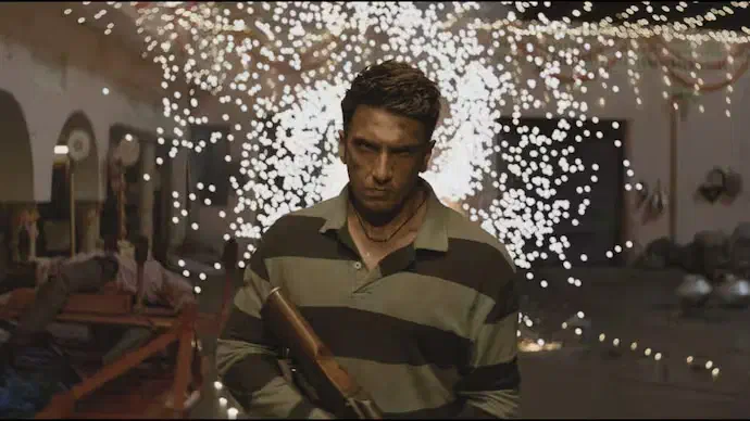 Image of scene from the film Dhurandhar: The Revenge