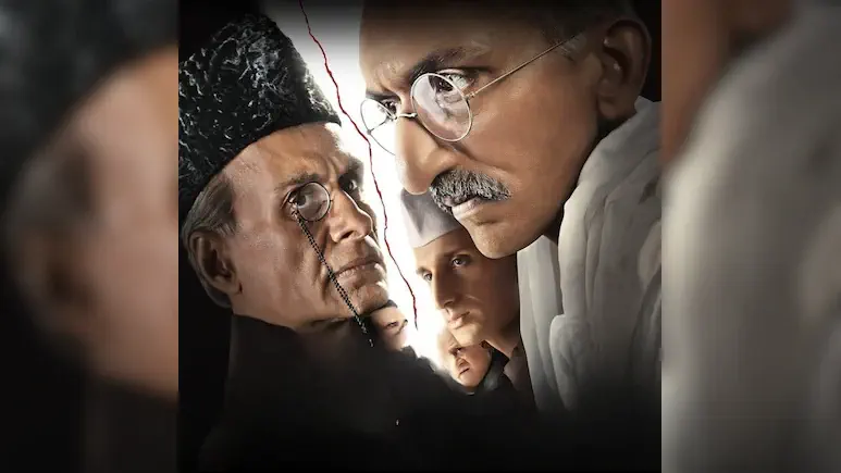 Image of scene from the film Freedom at Midnight