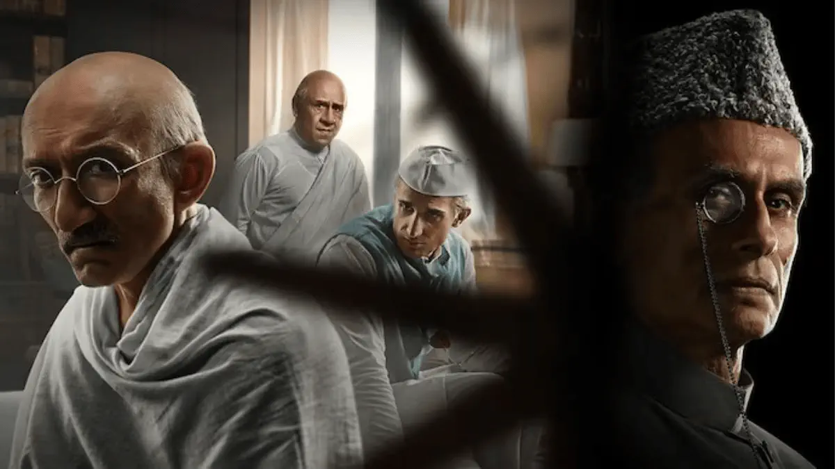 Image of scene from the film Freedom at Midnight