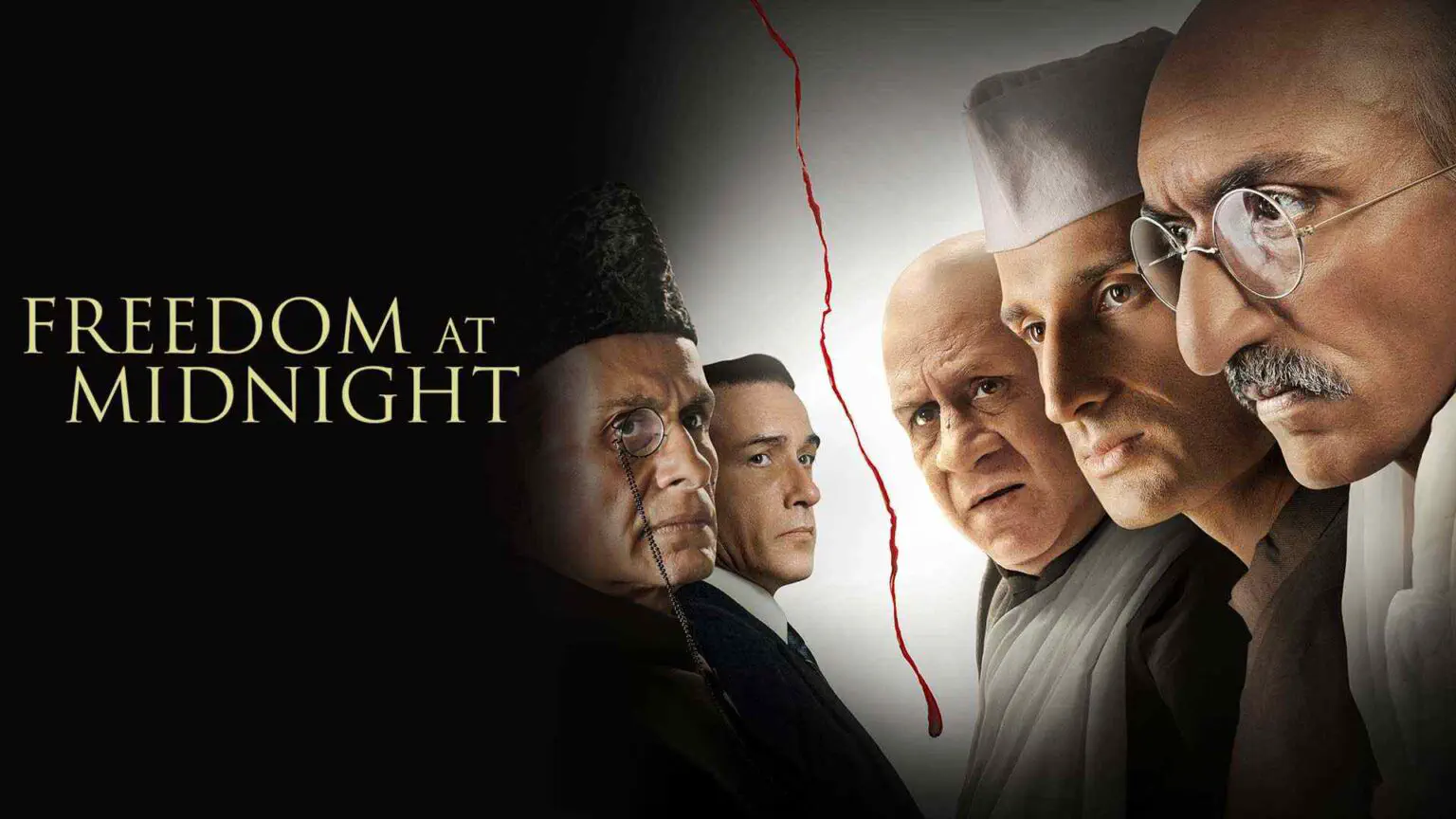 Image of scene from the film Freedom at Midnight