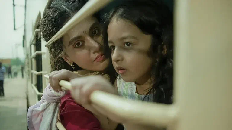 Image of scene from the film Gandhari