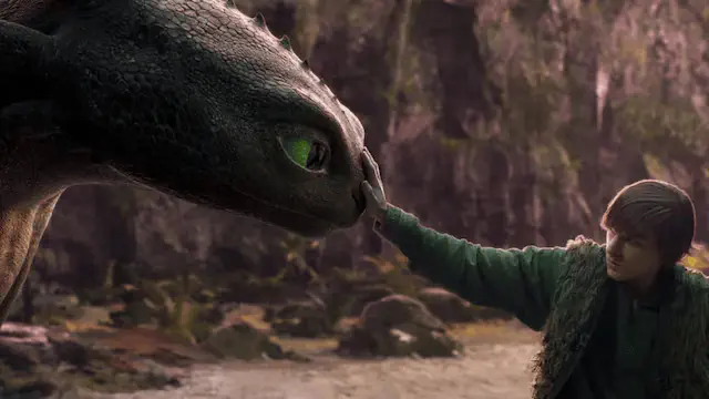 Image of scene from the film How to Train Your Dragon