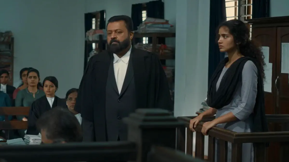 Image of scene from the film Janaki V vs State of Kerala