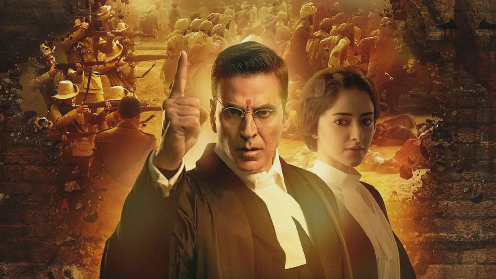 Image of scene from the film Kesari: Chapter 2