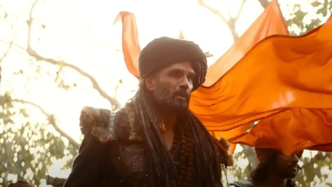 Image of scene from the film Kesari Veer