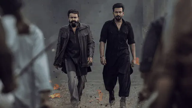 Image of scene from the film L2: Empuraan