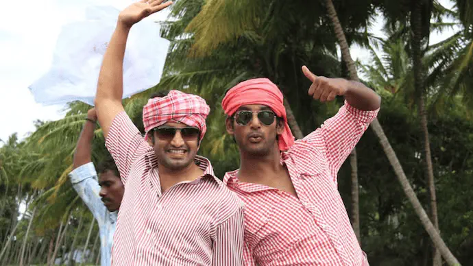 Image of scene from the film Madha Gaja Raja