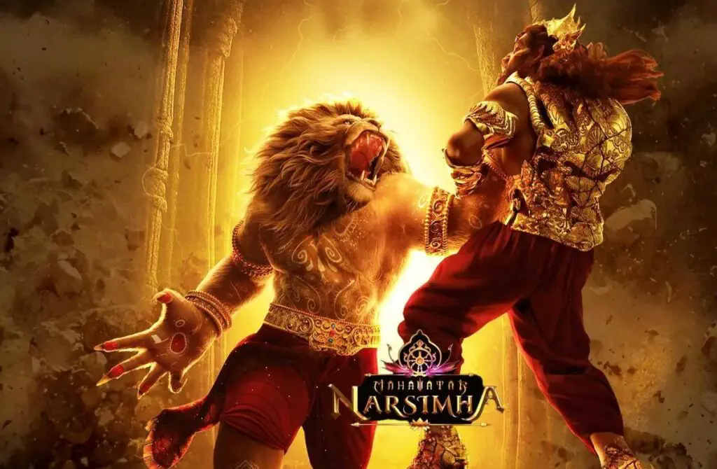 Image of scene from the film Mahavatar Narsimha