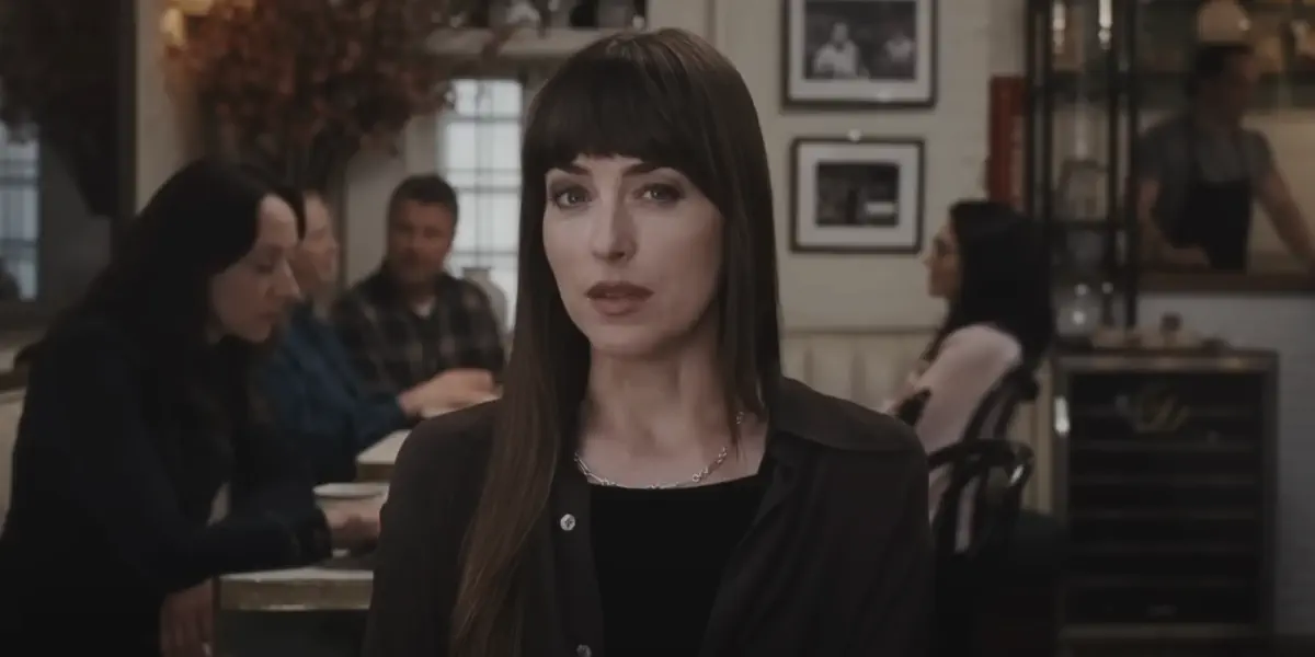 Image of scene from the film Materialists