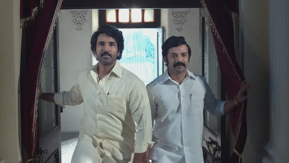 Image of scene from the film Mayasabha - Rise of the Titans