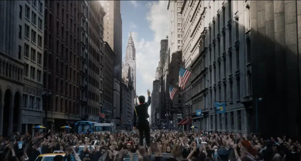 Image of scene from the film Michael
