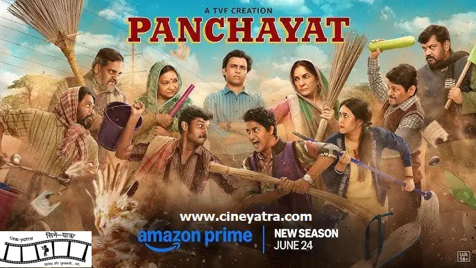 Image of scene from the film Panchayat S04