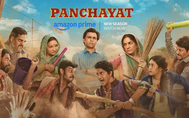 Image of scene from the film Panchayat S04