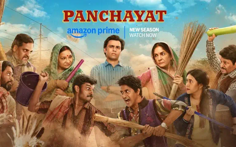 Image of scene from the film Panchayat S04