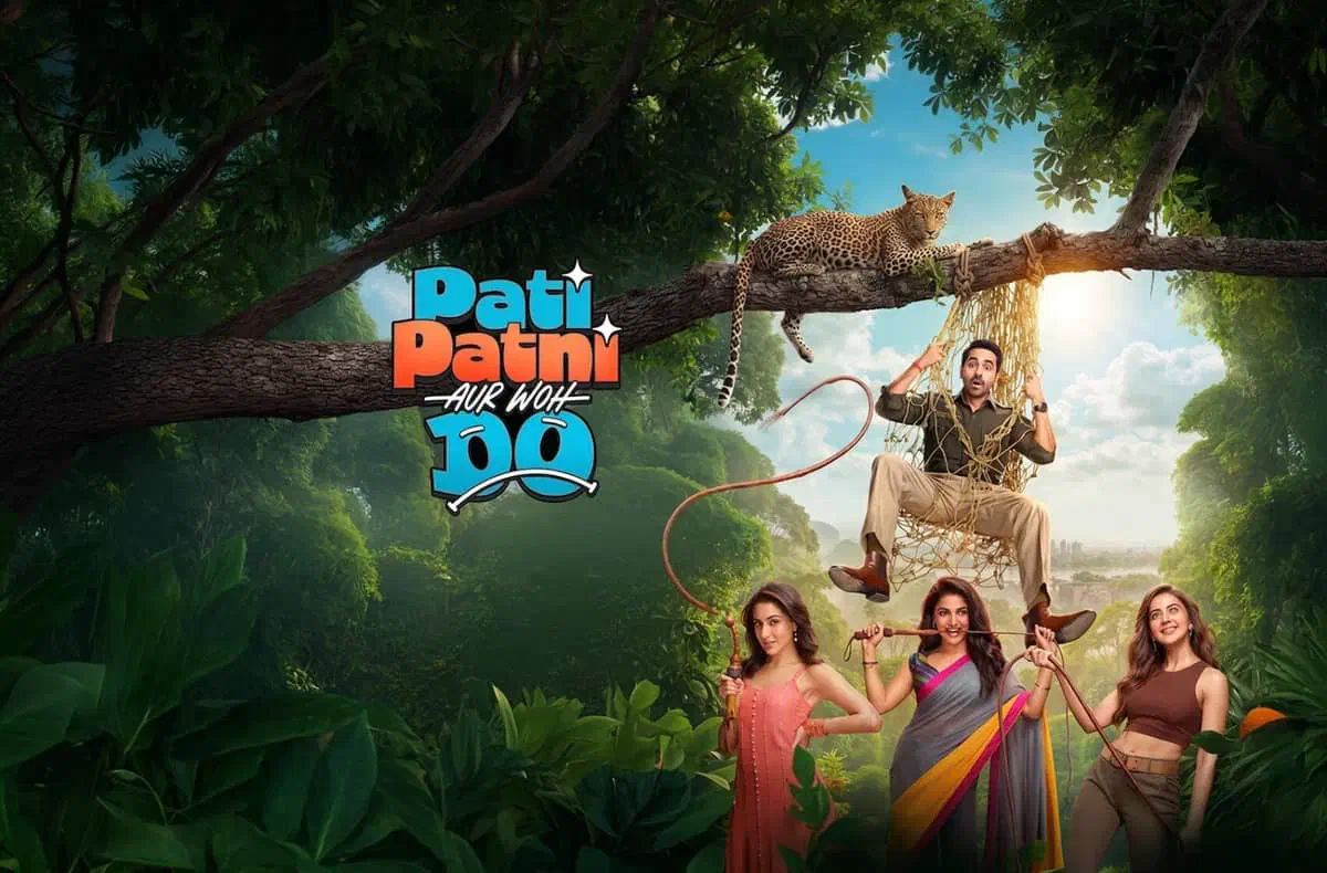 Image of scene from the film Pati Patni Aur Woh Do