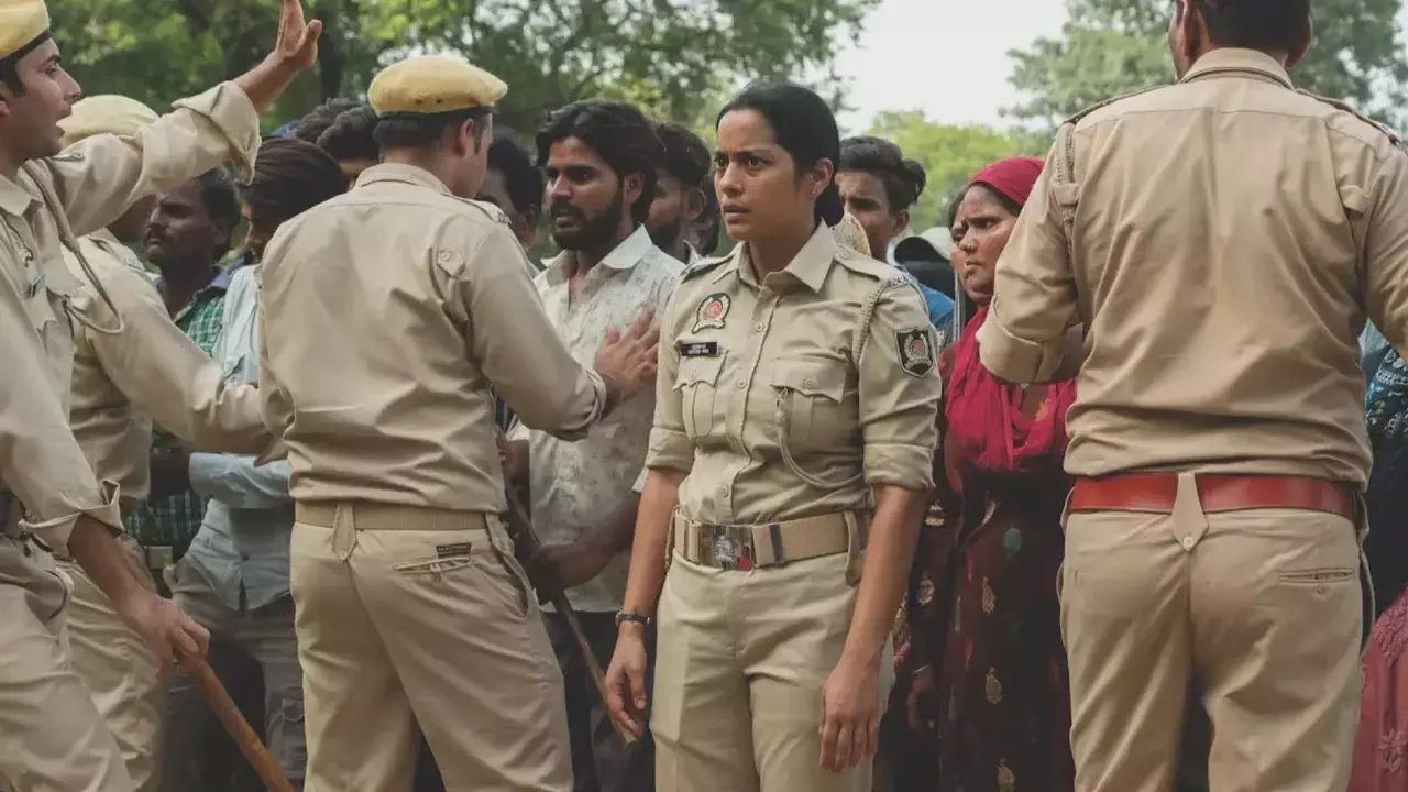 Image of scene from the film Santosh