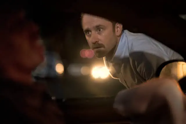 Image of scene from the film Sharp Corner