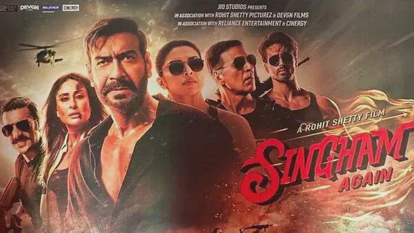 Image of scene from the film Singham Again
