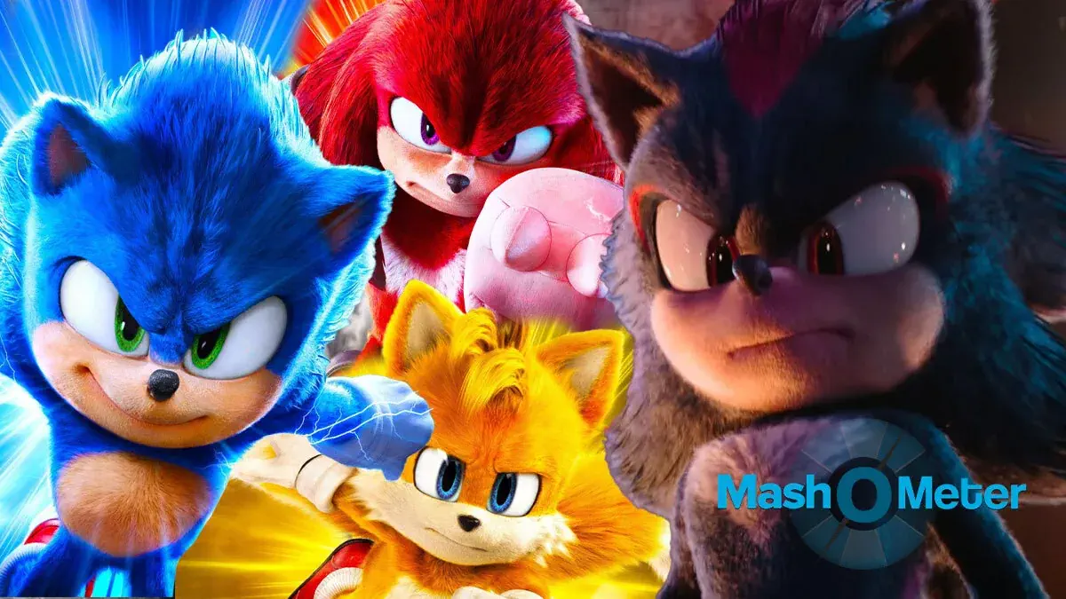 Image of scene from the film Sonic the Hedgehog 3