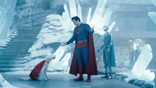 Image of scene from the film Superman (2025)