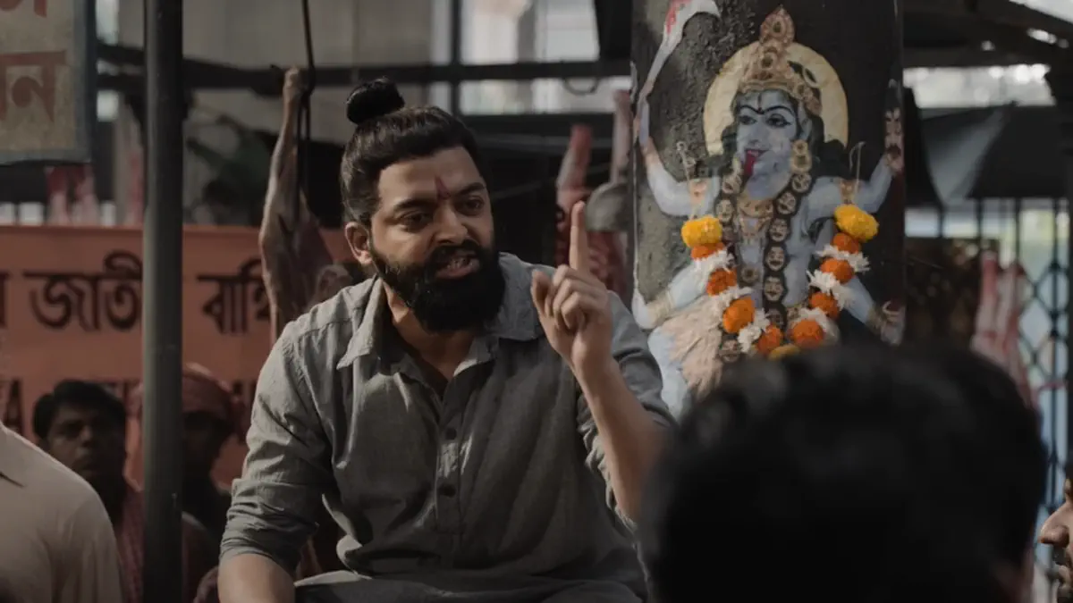 Image of scene from the film The Bengal Files