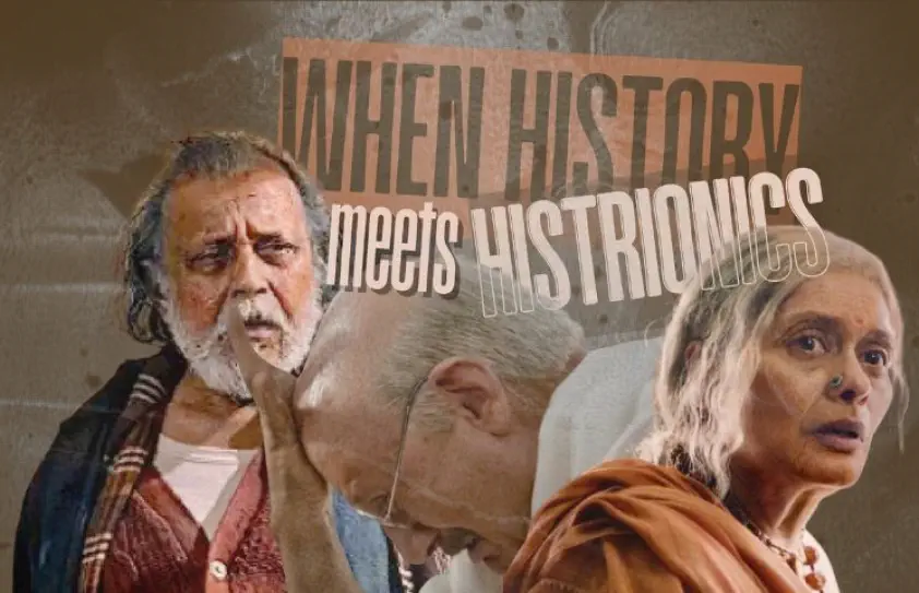 Image of scene from the film The Bengal Files