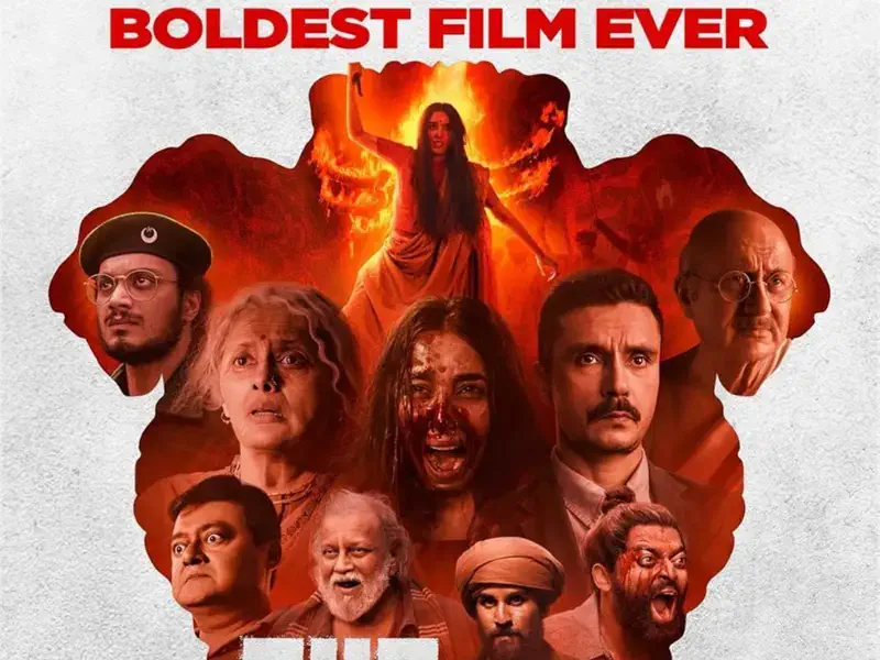 Image of scene from the film The Bengal Files