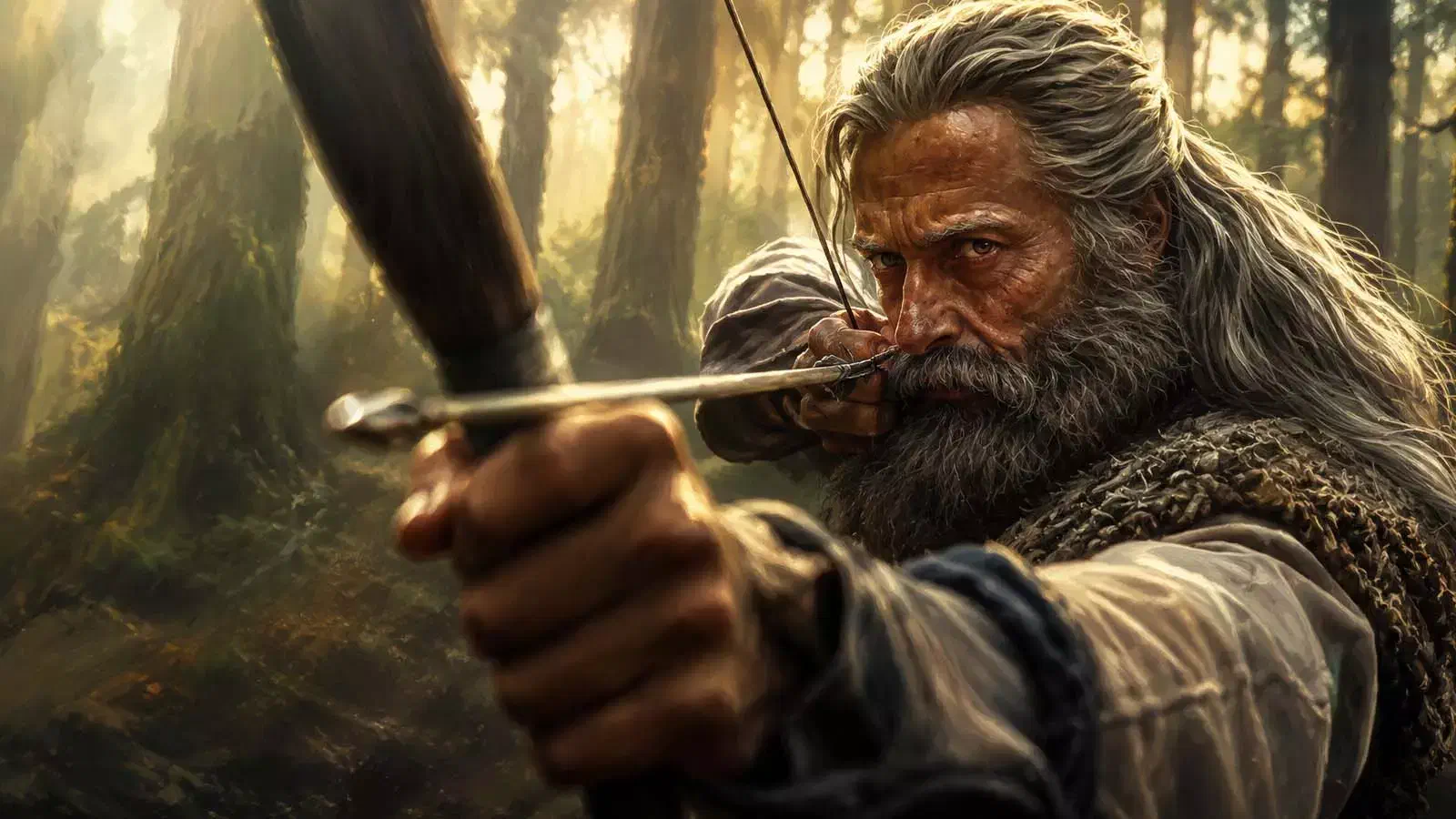 Image of scene from the film The Death of Robin Hood