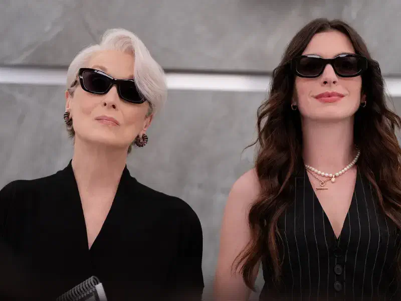 Image of scene from the film The Devil Wears Prada 2