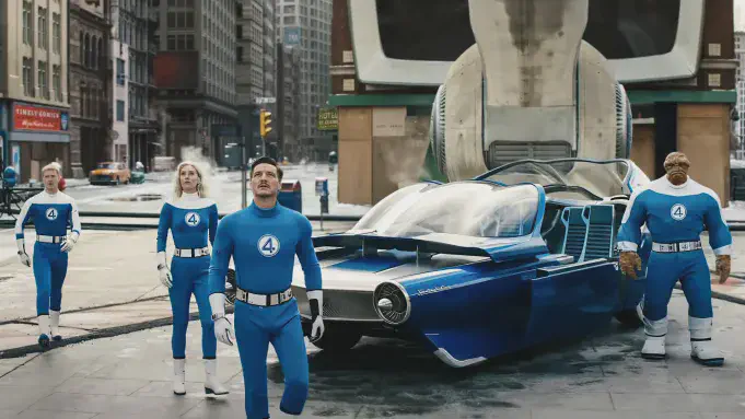 Image of scene from the film The Fantastic Four - First Steps