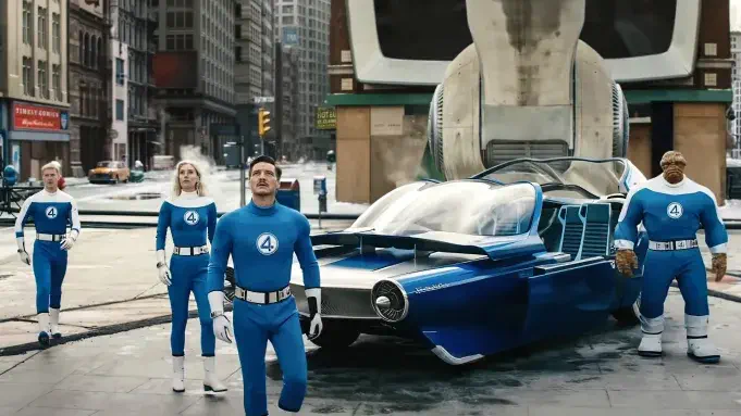 Image of scene from the film The Fantastic Four - First Steps