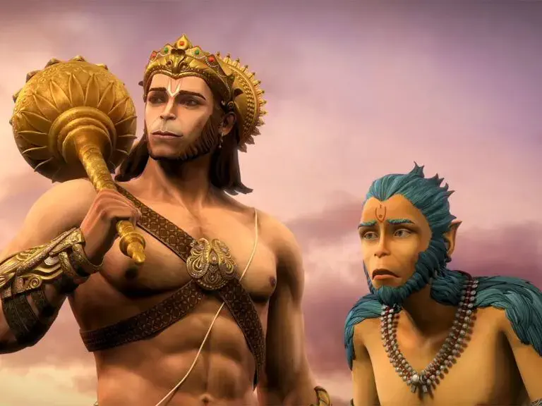 Image of scene from the film The Legend of Hanuman S06