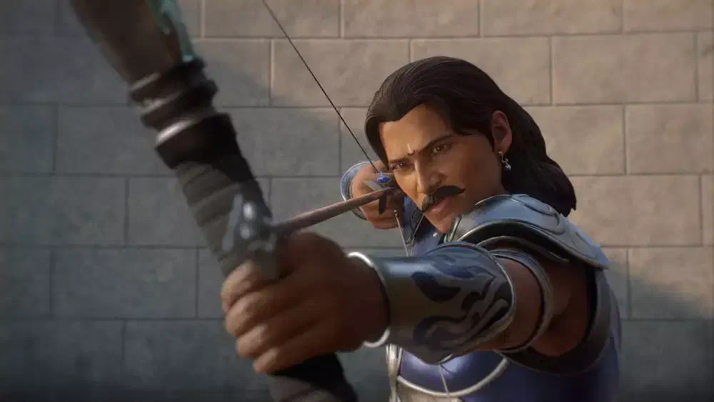 Image of scene from the film The Legend of Karna