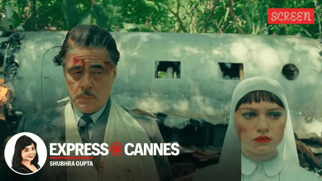 Image of scene from the film The Phoenician Scheme