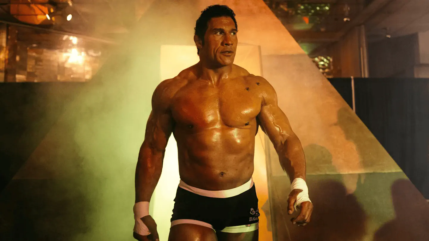 Image of scene from the film The Smashing Machine