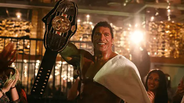 Image of scene from the film The Smashing Machine