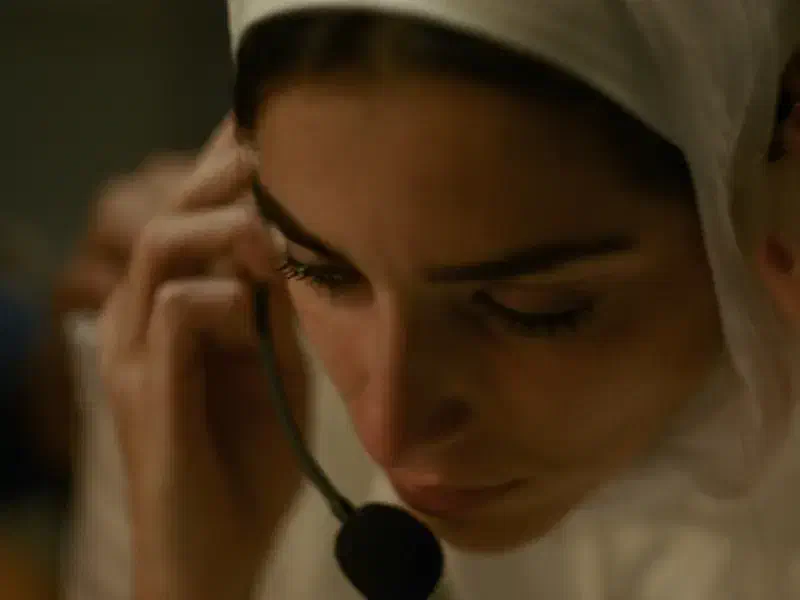 Image of scene from the film The Voice of Hind Rajab